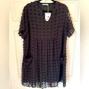 Miholl Black Dress, Size XL, NWT